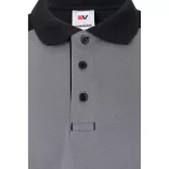 36148-113 - Camasa polo piqué stretch bicolor (200 g/m2), cu maneci scurte, din poliester (96%) si elastan (4%) - VELES - Velilla