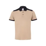 36148-131 - Camasa polo piqué stretch bicolor (200 g/m2), cu maneci scurte, din poliester (96%) si elastan (4%) - VELES - Velilla