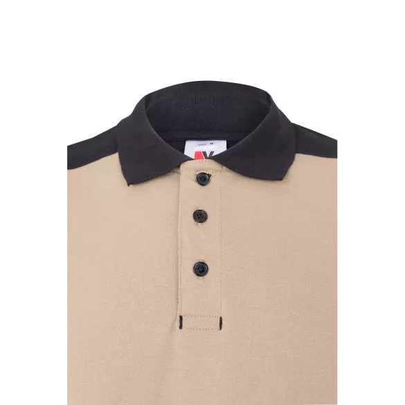 36148-131 - Camasa polo piqué stretch bicolor (200 g/m2), cu maneci scurte, din poliester (96%) si elastan (4%) - VELES - Velilla