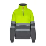 36149-207 - Hanorac bicolor (300g/m2) din fleece de poliester (100%) - THOR LARGE - Velilla