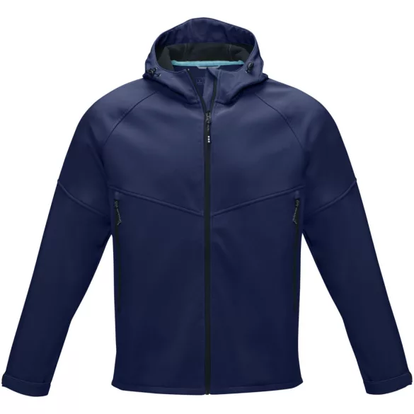 37504490 - Jacheta pentru barbati din softshell reciclat GRS - Coltan - BLEUMARIN