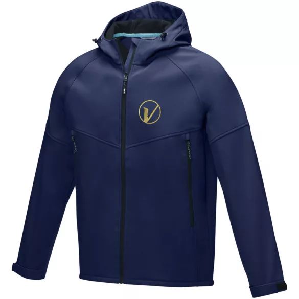37504490 - Jacheta pentru barbati din softshell reciclat GRS - Coltan - BLEUMARIN
