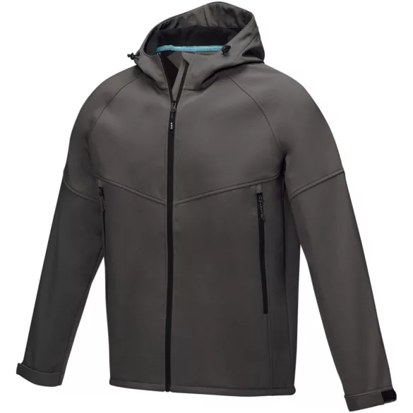 37504890 - Jacheta pentru barbati din softshell reciclat GRS - Coltan  - STORM GREY