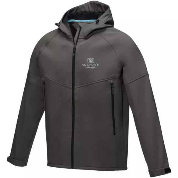 37504890 - Jacheta pentru barbati din softshell reciclat GRS - Coltan  - STORM GREY