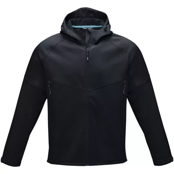 37504990 - Jacheta pentru barbati din softshell reciclat GRS - Coltan - NEGRU