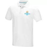 37508010 - Tricou polo pentru barbati - bumbac organic - cu maneca scurta - GRAPHITE - ALB