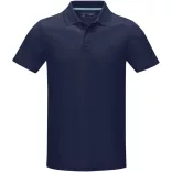 37508490 - Tricou polo pentru barbati - bumbac organic - cu maneca scurta - GRAPHITE - BLEUMARIN