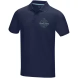 37508490 - Tricou polo pentru barbati - bumbac organic - cu maneca scurta - GRAPHITE - BLEUMARIN