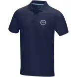 37508490 - Tricou polo pentru barbati - bumbac organic - cu maneca scurta - GRAPHITE - BLEUMARIN