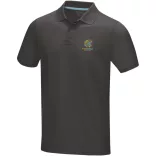 37508890 - Tricou polo pentru barbati - bumbac organic - cu maneca scurta - GRAPHITE - STORM GREY