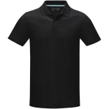 37508990 - Tricou polo pentru barbati - bumbac organic - cu maneca scurta - GRAPHITE - NEGRU