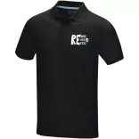 37508990 - Tricou polo pentru barbati - bumbac organic - cu maneca scurta - GRAPHITE - NEGRU