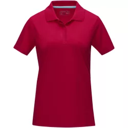   37509250 - Tricou polo pentru dama - bumbac organic - cu maneca scurta - GRAPHITE - ROSU