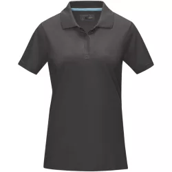   37509890 - Tricou polo pentru dama - bumbac organic - cu maneca scurta - GRAPHITE - STORM GREY