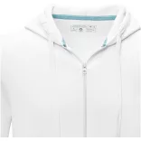 37510010 - Hanorac pentru barbati - bumbac organic reciclat - cu fermoar complet - RUBY - ALB