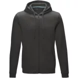 37510890 - Hanorac pentru barbati - bumbac organic reciclat - cu fermoar complet - RUBY  - STORM GREY