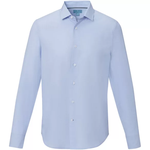 37524500 - Camasa pentru barbati - 100% bumbac organic - cu maneca lunga - CUPRITE  - ALBASTRU DESCHIS