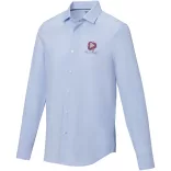 37524500 - Camasa pentru barbati - 100% bumbac organic - cu maneca lunga - CUPRITE  - ALBASTRU DESCHIS
