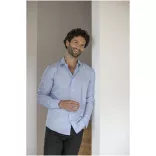 37524500 - Camasa pentru barbati - 100% bumbac organic - cu maneca lunga - CUPRITE  - ALBASTRU DESCHIS