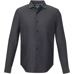   37524900 - Camasa pentru barbati - 100% bumbac organic - cu maneca lunga - CUPRITE - NEGRU