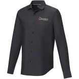 37524900 - Camasa pentru barbati - 100% bumbac organic - cu maneca lunga - CUPRITE - NEGRU
