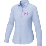 37525500 - Camasa de dama - 100% bumbac organic - cu maneca lunga - CUPRITE - ALBASTRU DESCHIS