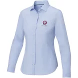 37525500 - Camasa de dama - 100% bumbac organic - cu maneca lunga - CUPRITE - ALBASTRU DESCHIS