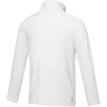 37529010 - Jacheta din fleece reciclat cu certificare GRS  - pentru barbati - AMBER - ALB