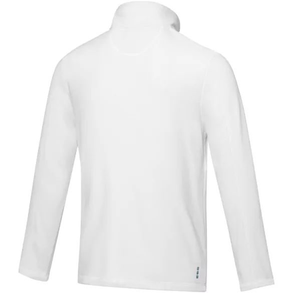 37529010 - Jacheta din fleece reciclat cu certificare GRS  - pentru barbati - AMBER - ALB