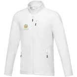 37529010 - Jacheta din fleece reciclat cu certificare GRS  - pentru barbati - AMBER - ALB