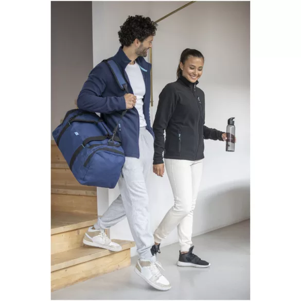 37529010 - Jacheta din fleece reciclat cu certificare GRS  - pentru barbati - AMBER - ALB