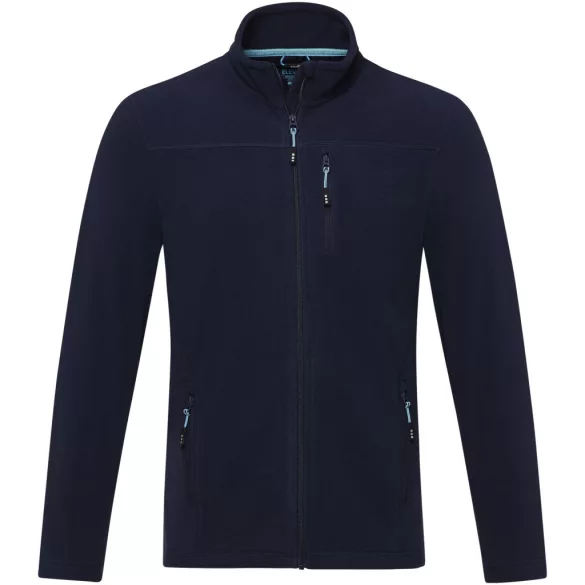 37529550 - Jacheta din fleece reciclat cu certificare GRS  - pentru barbati - AMBER - BLEUMARIN