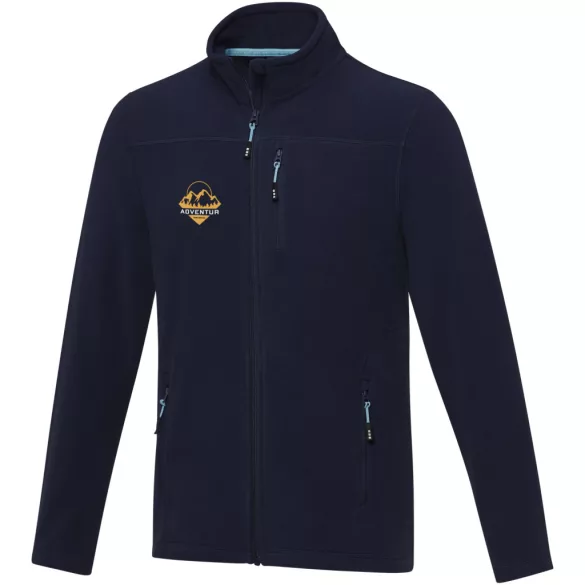37529550 - Jacheta din fleece reciclat cu certificare GRS  - pentru barbati - AMBER - BLEUMARIN