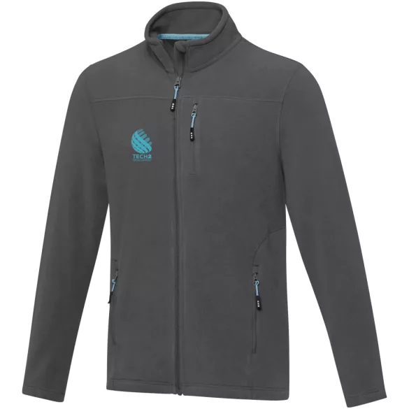 37529820 - Jacheta din fleece reciclat cu certificare GRS  - pentru barbati - AMBER - STORM GREY