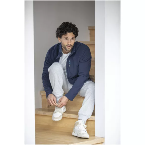 37529820 - Jacheta din fleece reciclat cu certificare GRS  - pentru barbati - AMBER - STORM GREY
