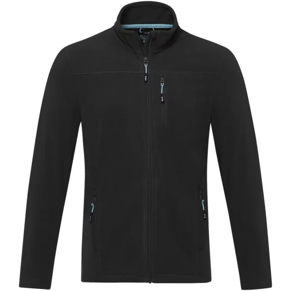 37529900 - Jacheta din fleece reciclat cu certificare GRS  - pentru barbati - AMBER - NEGRU