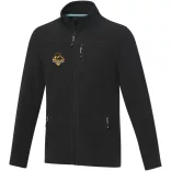 37529900 - Jacheta din fleece reciclat cu certificare GRS  - pentru barbati - AMBER - NEGRU