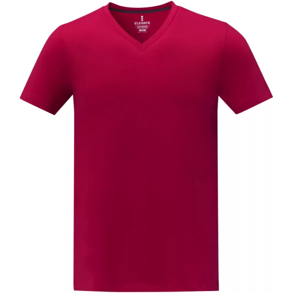38030212-Tricou-cu-decolteu-in-V-pentru-barbati-SOMOTO-ROSU