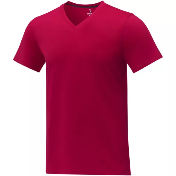 38030212-Tricou-cu-decolteu-in-V-pentru-barbati-SOMOTO-ROSU