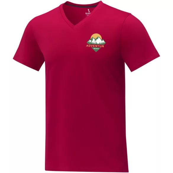 38030212-Tricou-cu-decolteu-in-V-pentru-barbati-SOMOTO-ROSU