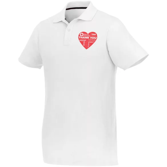 38106010 - Tricou polo pentru barbati cu maneca scurta Helios - ALB
