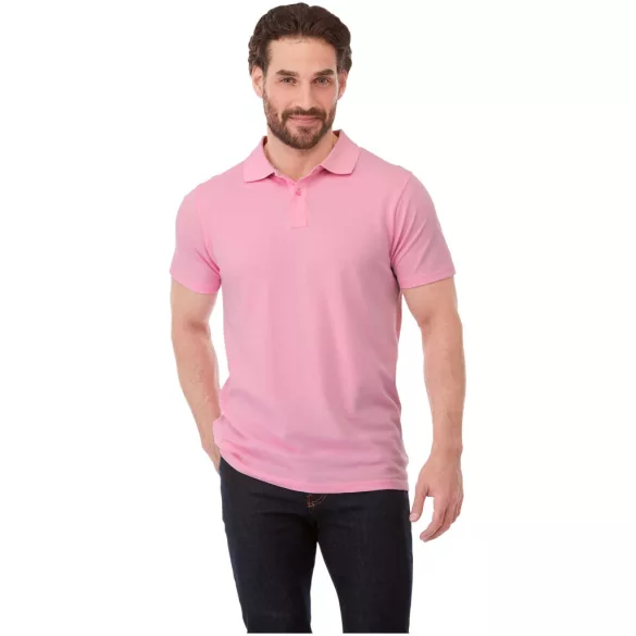 38106230 - Tricou polo pentru barbati cu maneca scurta Helios - ROZ DESCHIS