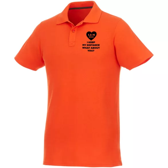 38106330 - Tricou polo pentru barbati cu maneca scurta Helios - PORTOCALIU
