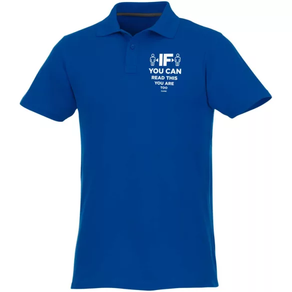 38106440 - Tricou polo pentru barbati cu maneca scurta Helios - ALBASTRU