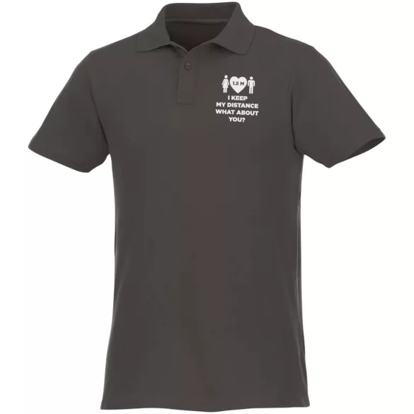 38106890 - Tricou polo pentru barbati cu maneca scurta Helios - STORM GREY