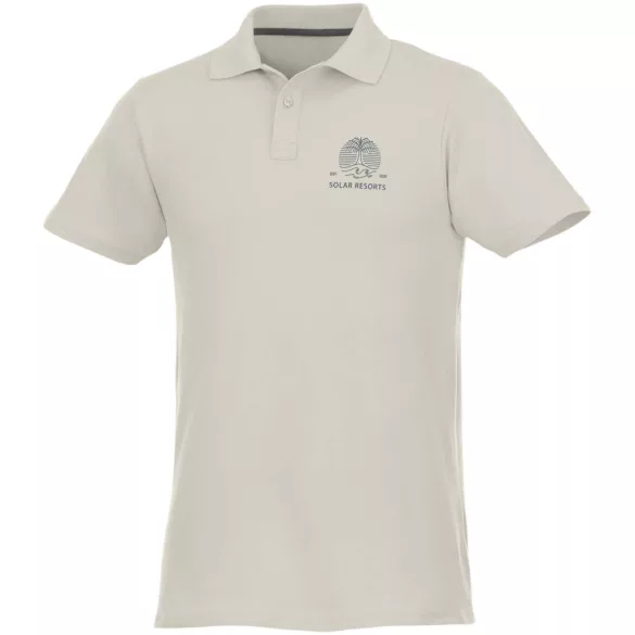 38106900 - Tricou polo pentru barbati cu maneca scurta Helios - GRI DESCHIS