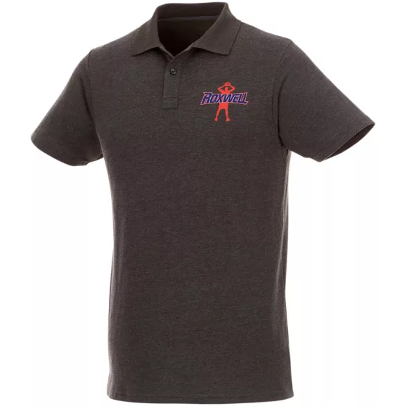 38106980 - Tricou polo pentru barbati cu maneca scurta Helios - CARBUNE