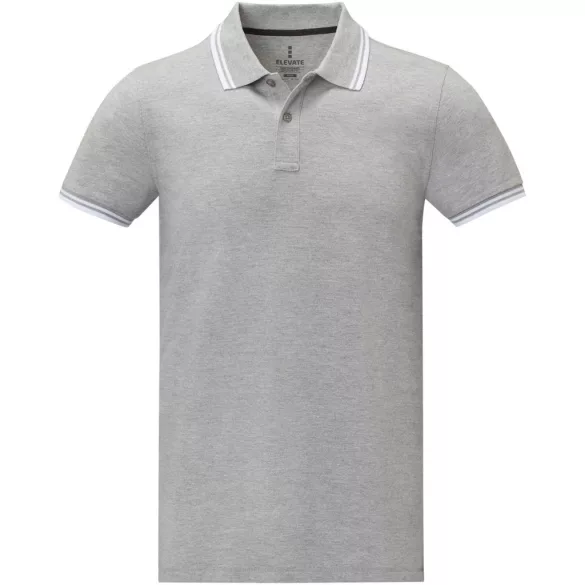 38108800 - Tricou polo - pentru barbati - cu maneca scurta - Amarago - HEATHER GREY