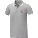 38108800 - Tricou polo - pentru barbati - cu maneca scurta - Amarago - HEATHER GREY
