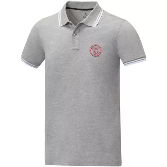 38108800 - Tricou polo - pentru barbati - cu maneca scurta - Amarago - HEATHER GREY